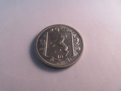1984 Loagthyn Ram - Isle of Man BUnc 10p Ten Pence Coin