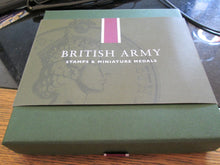 Load image into Gallery viewer, BRITISH ARMY MINITURE MEDALS IN STIRLING SILVER WITH ARMY STAMPS FROM ROYAL MINT
