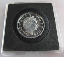 Load image into Gallery viewer, 2009 QUEEN ELIZABETH II SHIELD SECTION SILVER PROOF TEN PENCE COIN BOX &amp; COA
