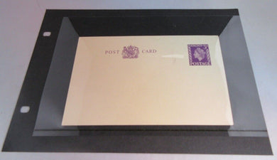 QUEEN ELIZABETH II POSTCARD 3d UNUSED WITH CLEAR FRONTED HOLDER