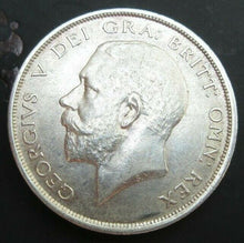 Load image into Gallery viewer, 1916 GEORGE V BARE HEAD FIRST COIN HALF 1/2 CROWN SPINK 4011 CROWNED SHIELD Cc1
