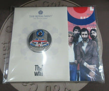 Load image into Gallery viewer, The Who 2021 Brilliant Uncirculated Colourized £5 UK Royal Mint Coin In a Pack
