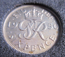 Load image into Gallery viewer, 1950 KING GEORGE VI SIXPENCE 6d PROOF COIN IN QUADRANT CAPSULE BOX &amp; COA
