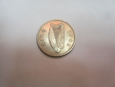 1963 Ireland EIRE 1 SHILLING Coin reverse BULL obverse Harp
