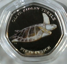 Load image into Gallery viewer, 2019 TURTLES BRITISH INDIAN OCEAN TERRITORY FULL SET 50P COIN PRESENTATION PACK
