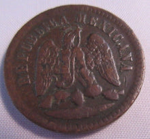 Load image into Gallery viewer, 1889 MEXICO REPUBLICA MEXICANA 1 CENTAVO PRESENTED IN PAPER FLIP
