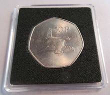 Load image into Gallery viewer, EIRE 50p 1971 FIFTY PENCE BUNC PRESENTED IN QUADRANT CAPSULE
