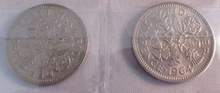 Load image into Gallery viewer, 1953-1967 QUEEN ELIZABETH II SIXPENCE 6d FULL 15 COIN SET IN CLEAR FLIP
