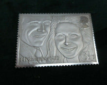 Load image into Gallery viewer, 1973 Royal Wedding Stamp Ingots 22ct Gold &amp; Britannia Silver Two Stamp Set 2365
