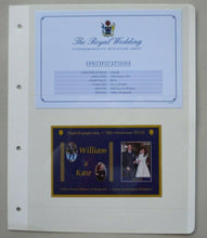 Load image into Gallery viewer, 2011 ROYAL ENGAGEMENT WILLIAM &amp; KATE 16 NOV 2010 AITUTAKI MINIATURE SHEET MNH
