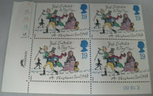 Load image into Gallery viewer, 1993 BOB CRATCHIT &amp; TINY TIM 19p BLOCK OF 4 STAMPS MNH
