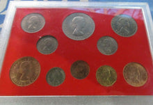 Load image into Gallery viewer, UK QUEEN ELIZABETH II 10 COIN SET IN CLEAR CASE OPTIONAL ROYAL MINT BOOK
