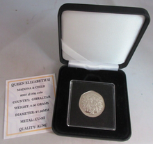 Load image into Gallery viewer, 2005 CHRISTMAS 50P MADONNA &amp; CHILD aUNC GIBRALTER FIFTY PENCE COIN BOX &amp; COA

