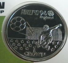 Load image into Gallery viewer, 1996 THE EUROPEAN FOOTBALL CHAMPIONSHIP GIBRALTAR 1 CROWN COIN COVER PNC
