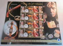 Load image into Gallery viewer, THE LIFE OF NELSON &amp; LADY HAMILTON IN LOVE ISLE OF MAN STAMPS &amp; INFO CARD MNH
