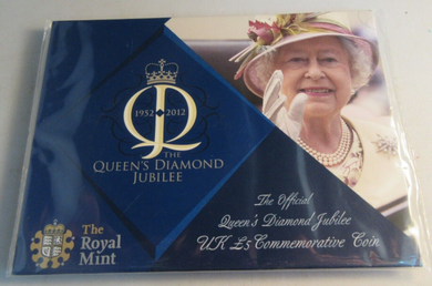 2012 HM QUEEN ELIZABETH II DIAMOND JUBILEE BUNC £5 COMMEMORATIVE COIN PACK