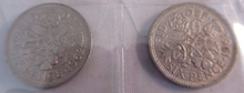 Load image into Gallery viewer, 1953-1967 QUEEN ELIZABETH II SIXPENCE 6d FULL 15 COIN SET IN CLEAR FLIP
