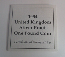 Load image into Gallery viewer, 1994 Lion Rampant of Scotland Silver Proof UK Royal Mint £1 Coin Box + COA Cc1
