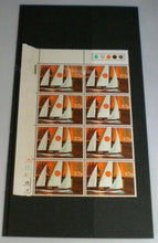 Load image into Gallery viewer, 1975 SAILING YACHTS 10P BLOCK OF EIGHT STAMPS MNH WITH TRAFFIC LIGHTS
