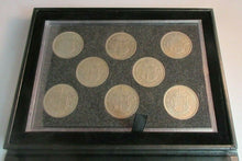 Load image into Gallery viewer, 1953-1967 QUEEN ELIZABETH II EF-UNC COMPLETE HALF CROWN 16 COIN COLLECTION BOXED
