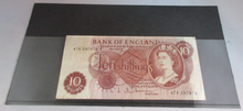 Load image into Gallery viewer, TEN SHILLINGS BANK NOTE HOLLOM VF FIRST RUN 47A 297973
