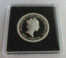 Load image into Gallery viewer, UK £2 1995 UNITED NATIONS FOR PEACE SILVER PROOF TWO POUND COIN BOXED
