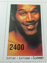 Load image into Gallery viewer, NFL HALL OF FAME O J SIMPSON 2 X STAMPS MNH
