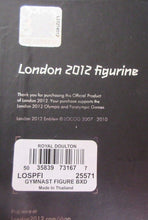 Load image into Gallery viewer, LONDON 2012 OLYMPICS OFFICIAL GYMNAST FIGURINE ROYAL DOULTON IN ORIGINAL BOX
