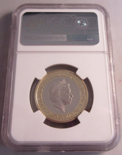 Load image into Gallery viewer, 2013 UK LONDON UNDERGROUND TRAIN PF69 ULTRA CAMEO NGC SLABBED COIN
