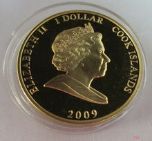 Load image into Gallery viewer, 2009 HISTORY OF THE ROYAL FAMILY KING RICHARD 1 COOK ISLANDS  $1 COIN &amp; CAPSULE
