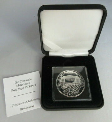 CONCORDE MILESTONES PROTOTYPE ROLL OUT S/PROOF 2006 GIBRALTAR £5 COIN COA BOXED