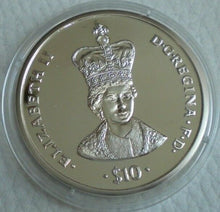 Load image into Gallery viewer, QUEEN ELIZABETH II SILVER CROWN WITH INSET PEARL 2008 SILVER $10 COIN, COA &amp; BOX
