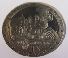 Load image into Gallery viewer, 1992 UNION PACIFIC RAILWAY ISLE OF MAN 1992 BUNC 1 CROWN COIN COVER PNC
