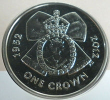 Load image into Gallery viewer, 2012 HM QUEEN ELIZABETH II DIAMOND JUBILEE 1952-2012 PROOF 1 CROWN COINCOVER PNC
