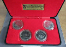 Load image into Gallery viewer, 1979 IOM Millenium of Tynwald Cu-Ni BUnc 4 x One Crown Set in Box
