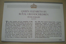 Load image into Gallery viewer, 2009 QE II&#39;S ROYAL GRANDCHILDREN - PETER PHILLIPS STAMP COVER/ 4 MNH STAMPS/INFO
