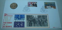 Load image into Gallery viewer, 1995 50TH ANNIVERSARY VICTORY IN EUROPE BENHAM BUNC £2 COIN COVER PNC
