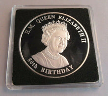 Load image into Gallery viewer, QEII 80th BIRTHDAY - 2006 .999 SILVER PROOF MALAWI 10 KWACHA COIN BOX &amp; COA
