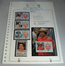 Load image into Gallery viewer, QUEEN ELIZABETH II THE 60TH BIRTHDAY OF HER MAJESTY SAINT LUCIA STAMPS MNH
