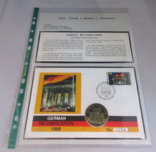 Load image into Gallery viewer, 1990 GERMAN RE-UNIFICATION PNC MARSHALL ISLANDS FIVE DOLLAR COIN COVER PNC
