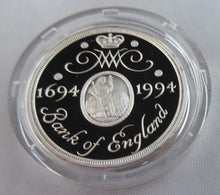 Load image into Gallery viewer, 1994 £2 TERCENTENARY OF THE BANK OF ENGLAND SILVER PROOF TWO POUND COIN BOXED
