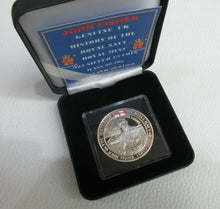 Load image into Gallery viewer, 2004 HISTORY OF THE ROYAL NAVY JOHN FISHER SILVER PROOF £5 COIN ROYAL MINT AA1

