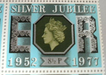 Load image into Gallery viewer, 1952-1977 SILVER JUBILEE 8 1/2P BLOCK OF TEN STAMPS MNH WITH TRAFFIC LIGHTS
