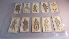 Load image into Gallery viewer, PLAYERS CIGARETTE CARDS CHARACTERS FROM DICKENS 49 OF 50 CARDS IN CLEAR PAGES
