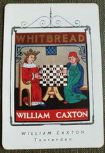 Load image into Gallery viewer, RARE ROUND CORNER WHITBREAD INN SIGN WILLIAM CAXTON 195I SPECIAL ISSUE MINT COND
