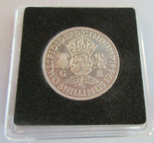 Load image into Gallery viewer, 1944 KING GEORGE VI  .500 SILVER FLORIN TWO SHILLINGS COIN WITH QUADRANT CAPSULE
