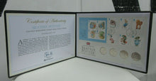 Load image into Gallery viewer, 2017 BEATRIX POTTER FOUR BUNC 50p ROYAL MINT COINS WITH COVER COA PADDED ALBUM
