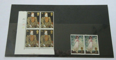 1969 HARRISON LAWRENCE 1795 1 SHILLING & ARTIST UNKNOWN 1575 4d STAMPS MNH