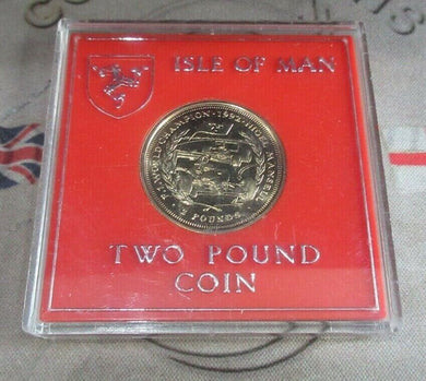 Nigel Mansell F1 Champion 1993 Isle of Man Verenium £2 Coin Proof-Like in Case
