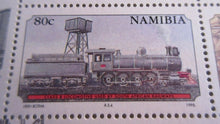 Load image into Gallery viewer, 1995 CENTENARY OF RAILWAYS IN NAMIBIA MINI SHEET OF 4 STAMPS MNH
